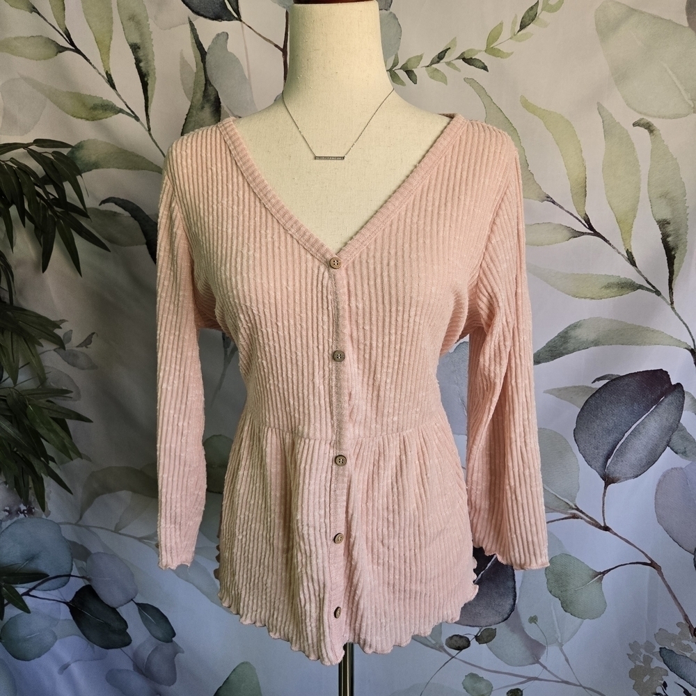 NOBO | Button Down Tunic in Dusty Rose sz 2XL (19)